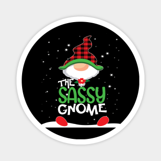 The sassy gnome Christmas family matching funny gift Magnet